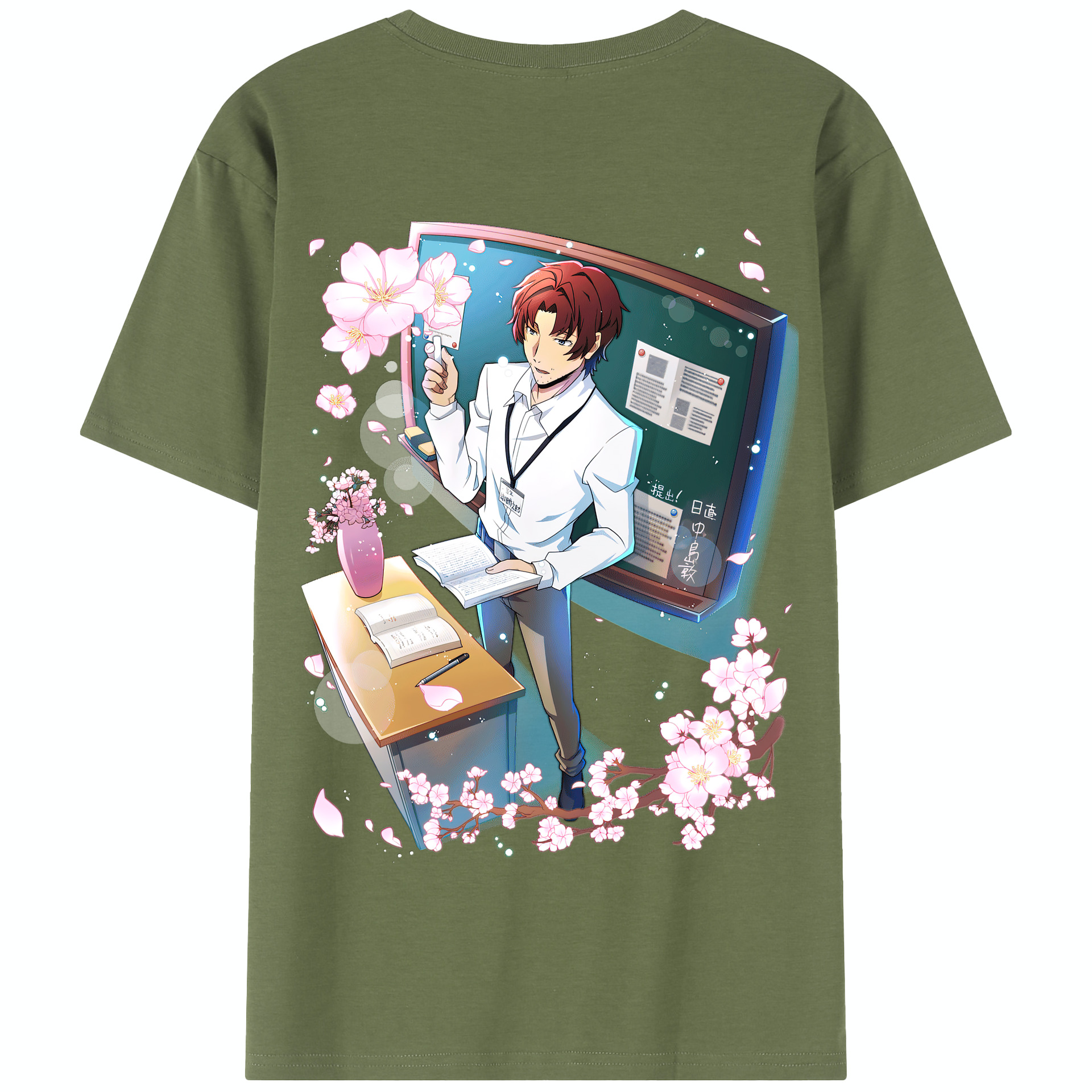 （画像用） 文豪ストレイドッグス Bungo Stray Dogs 綿100％半袖Tシャツ（背面プリント）